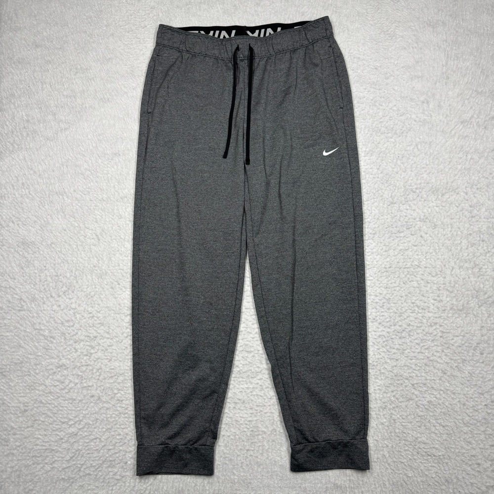 Nike‎ Dri-FIT Pants Gray Tapered Joggers Training Athletic DA0142-010 Women's M